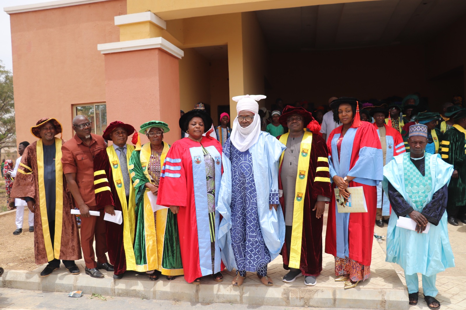 A group photo of the college management and guests